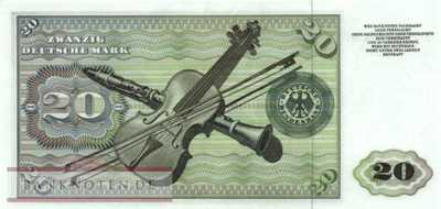 Germany - 20  Deutsche Mark (#BRD-08c_XF)