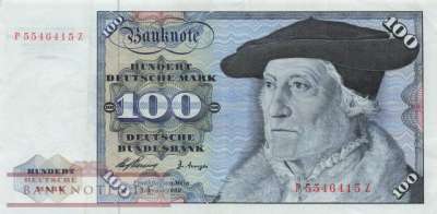 Germany - 100  Deutsche Mark (#BRD-10e-P_VF)