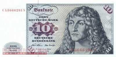 Deutschland - 10  Deutsche Mark (#BRD-14a_UNC)
