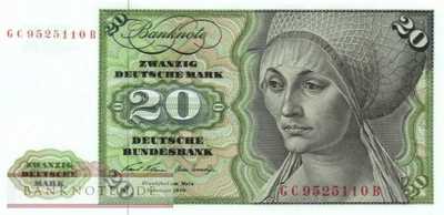Deutschland - 20  Deutsche Mark (#BRD-15a-GC_UNC)