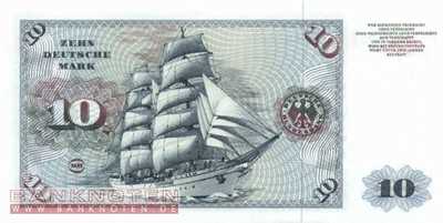 Deutschland - 10  Deutsche Mark (#BRD-19a_UNC)