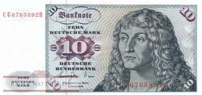 Deutschland - 10  Deutsche Mark (#BRD-19a_AU)