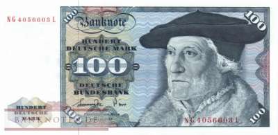 Deutschland - 100  Deutsche Mark (#BRD-22a-NG_UNC)
