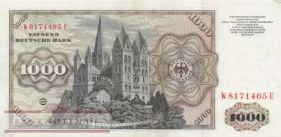 Deutschland - 1.000  Deutsche Mark (#BRD-24a_VF)
