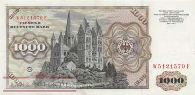 Germany - 1.000  Deutsche Mark (#BRD-24a_XF)
