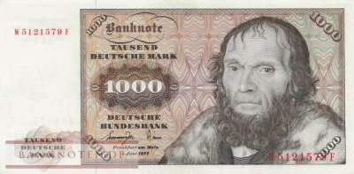 Germany - 1.000  Deutsche Mark (#BRD-24a_XF)
