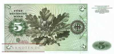 Deutschland - 5  Deutsche Mark (#BRD-29a_UNC)