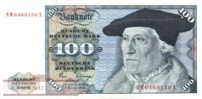 Germany - 100  Deutsche Mark (#BRD-33a_AU)