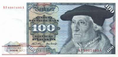 Germany - 100  Deutsche Mark (#BRD-33a_AU)