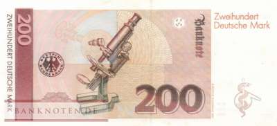 Deutschland - 200  Deutsche Mark - Ersatzbanknote (#BRD-39b_AU)