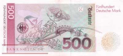 Deutschland - 500  Deutsche Mark (#BRD-45a-AA_AU)