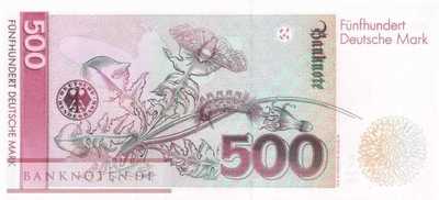 Germany - 500  Deutsche Mark (#BRD-45a-AD_UNC)