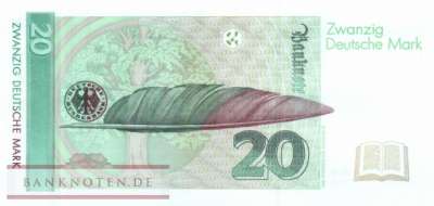 Germany - 20  Deutsche Mark - Replacement (#BRD-48b_UNC)