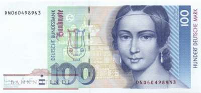 Deutschland - 100  Deutsche Mark (#BRD-50a_UNC)