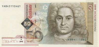 Deutschland - 50  Deutsche Mark - Ersatzbanknote (#BRD-53b_UNC)