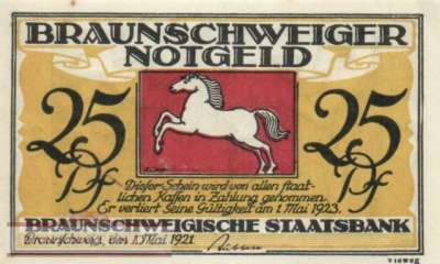 Braunschweig - 25  Pfennig (#BRS27a_AU)