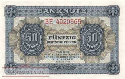 Germany - 50  Pfennige (#DDR-01b_UNC)