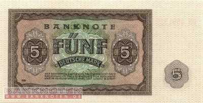 Deutschland - 5  Deutsche Mark (#DDR-04a_UNC)