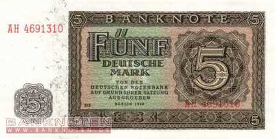 Germany - 5  Deutsche Mark (#DDR-04a_UNC)