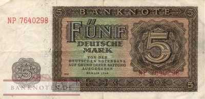 Germany - 5  Deutsche Mark (#DDR-04a_VF)