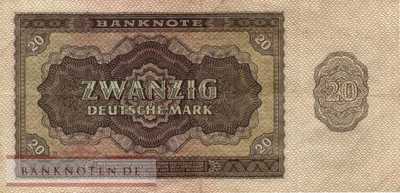 Germany - 20  Deutsche Mark (#DDR-06_VF)
