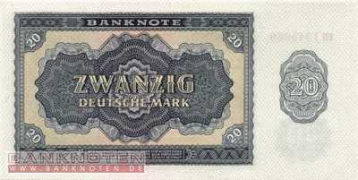 Deutschland - 20  Deutsche Mark (#DDR-13a_UNC)