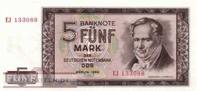 Germany - 5  Mark (#DDR-16a_UNC)