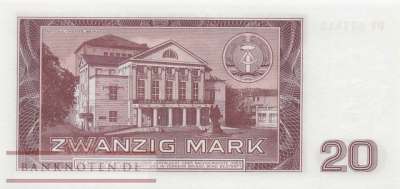 Deutschland - 20  Mark (#DDR-18a_UNC)