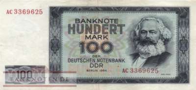 Germany - 100  Mark (#DDR-20a_VF)