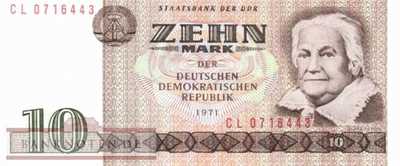 Germany - 10  Mark (#DDR-21c_UNC)