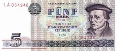 Germany - 5  Mark (#DDR-23a_UNC)