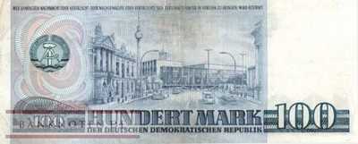 Deutschland - 100  Mark (#DDR-25a_VF)