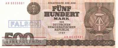 Deutschland - 500  Mark - Falschgeld (#DDR-27F_UNC)