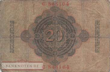 Deutschland - 20  Mark (#DEU-021a_VG)