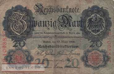 Deutschland - 20  Mark (#DEU-021b_VG)