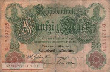 Germany - 50  Mark (#DEU-022b_VG)