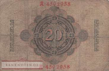 Deutschland - 20  Mark (#DEU-025_VG)