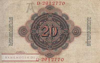Germany - 20  Mark (#DEU-029_VF)