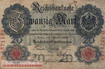 Deutschland - 20  Mark (#DEU-029_F)