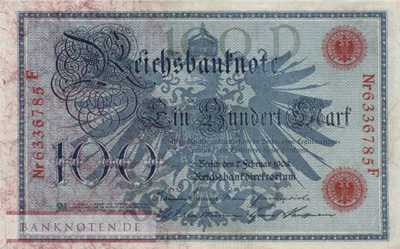 Deutschland - 100  Mark (#DEU-031b_AU)