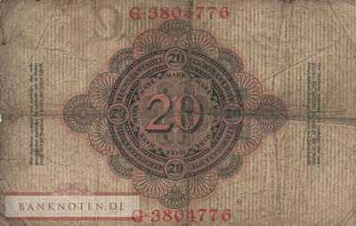 Deutschland - 20  Mark (#DEU-037b_VG)