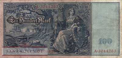Deutschland - 100  Mark (#DEU-039a_F)