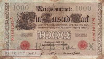 Deutschland - 1.000  Mark (#DEU-040b_F)