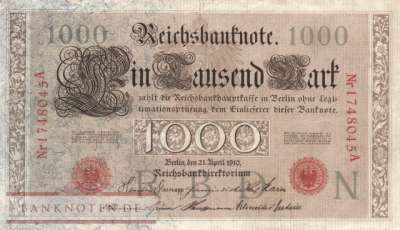 Germany - 1.000  Mark (#DEU-040b_XF)