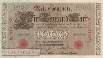Germany - 1.000  Mark (#DEU-040c_UNC)