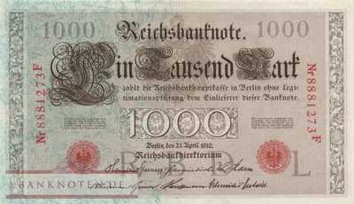 Germany - 1.000  Mark (#DEU-040c_AU)