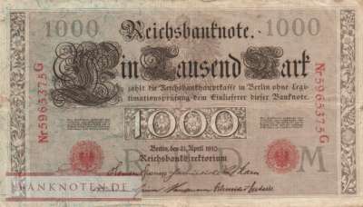 Germany - 1.000  Mark (#DEU-040c_F)
