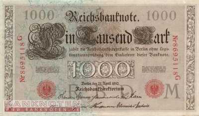 Deutschland - 1.000  Mark (#DEU-040c_XF)