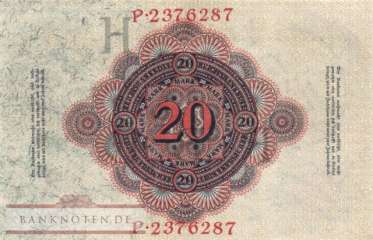 Deutschland - 20  Mark (#DEU-041b_AU)