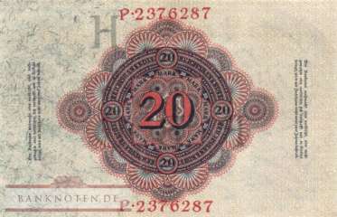 Germany - 20  Mark (#DEU-041b_AU)